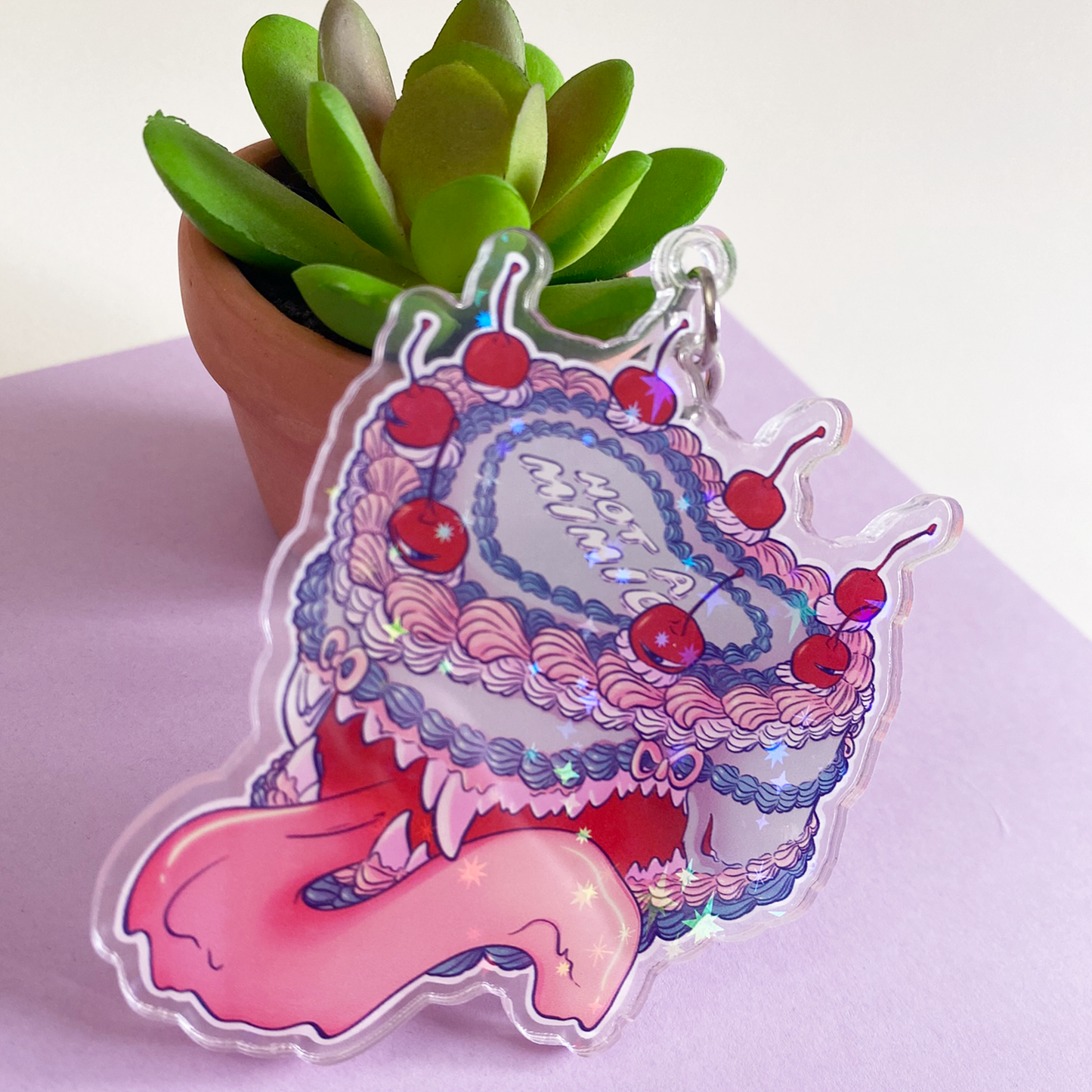 I promise this is NOT a Mimic Original Holographic Keychain