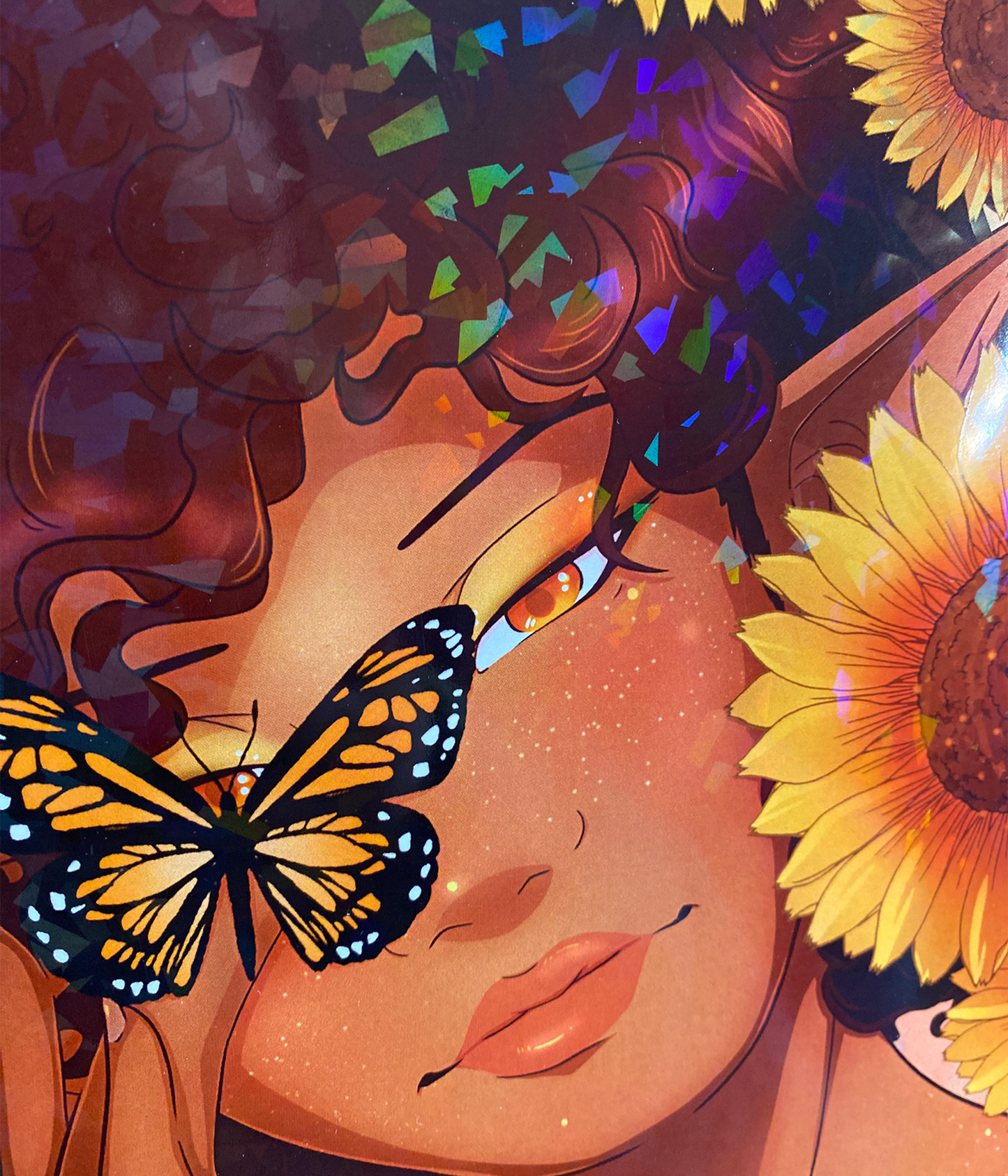 Monarch Fairy Holographic Original Poster 11 x 14
