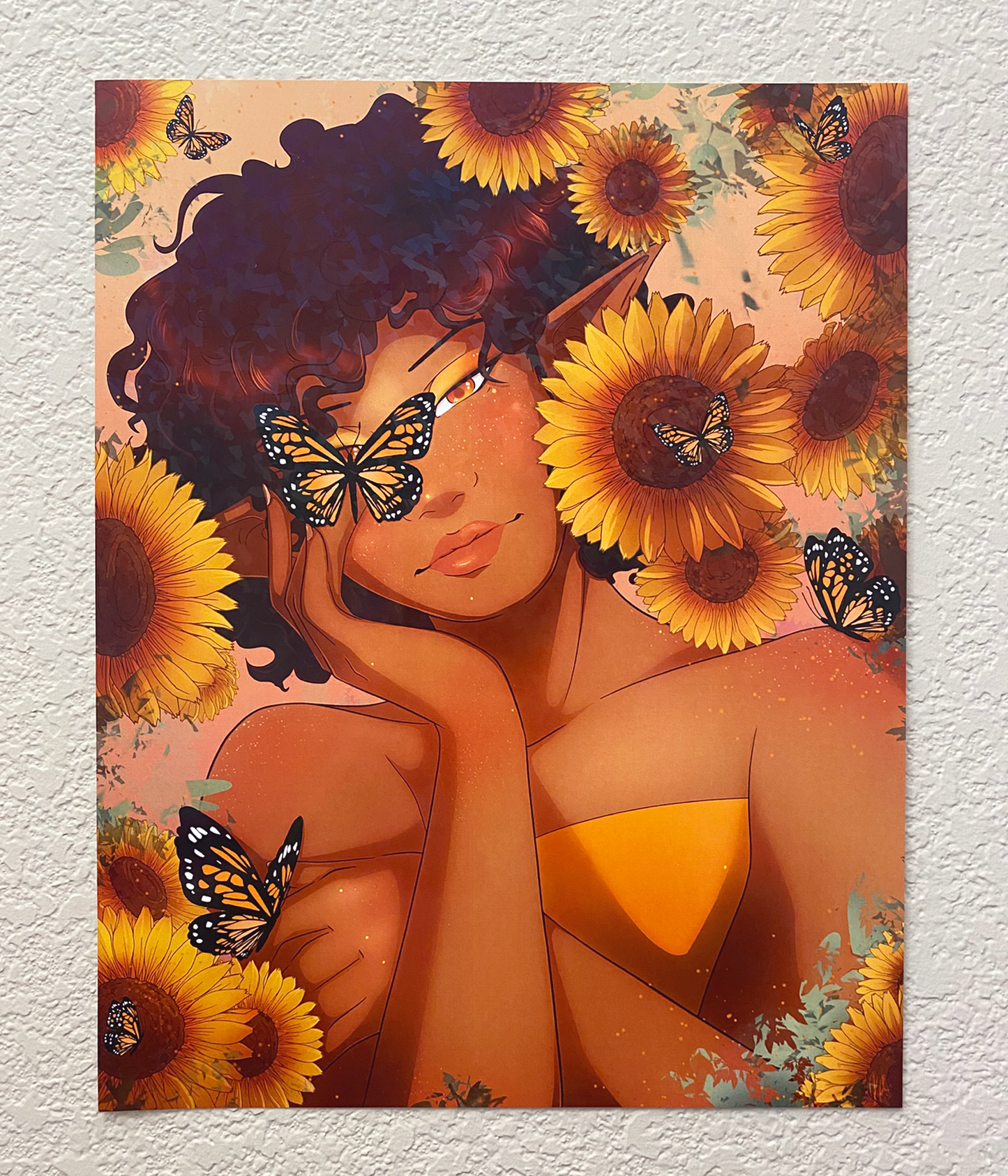 Monarch Fairy Holographic Original Poster 11 x 14