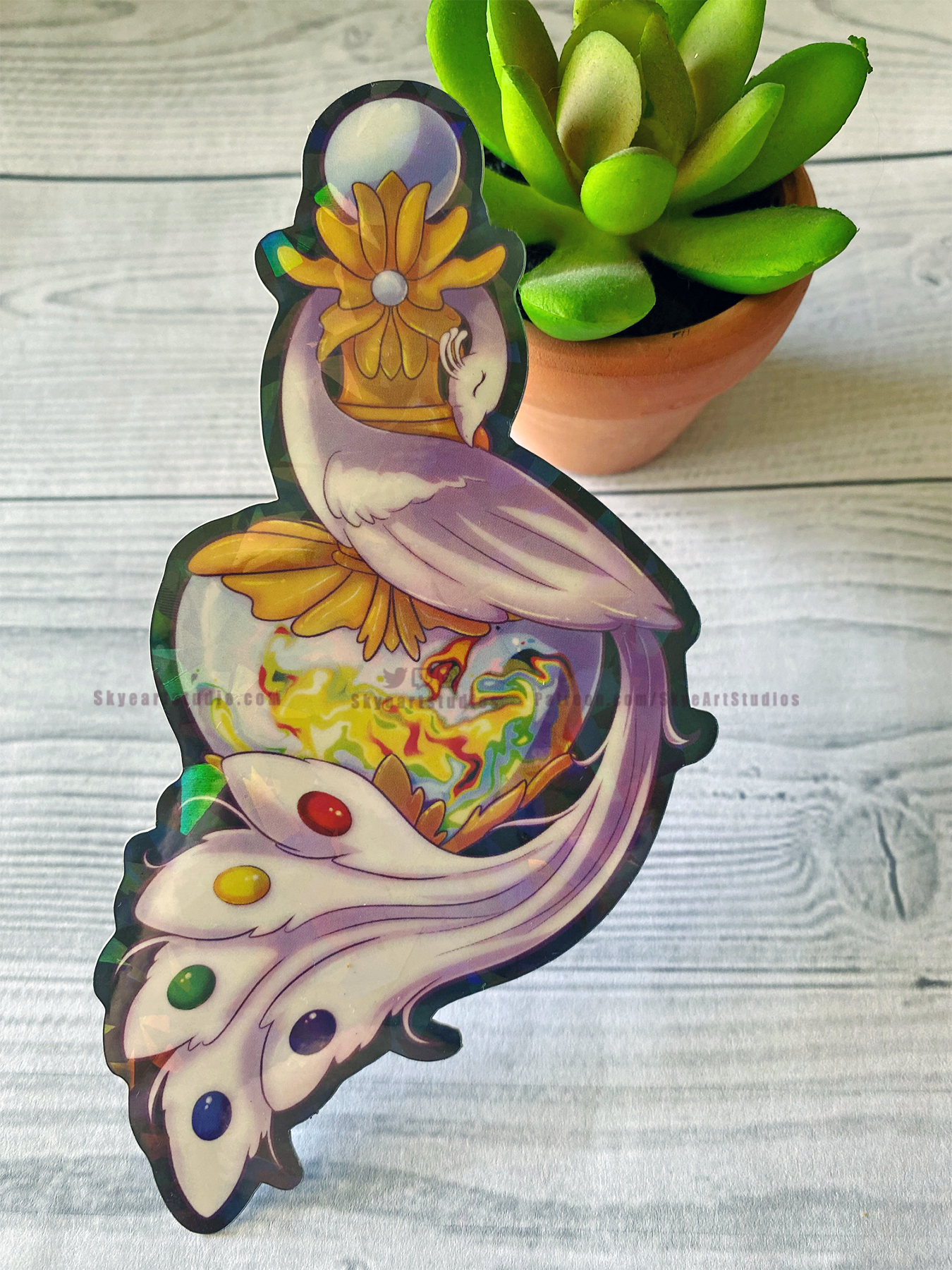 Pride Potion Original Broken Glass Holographic Decal Sticker
