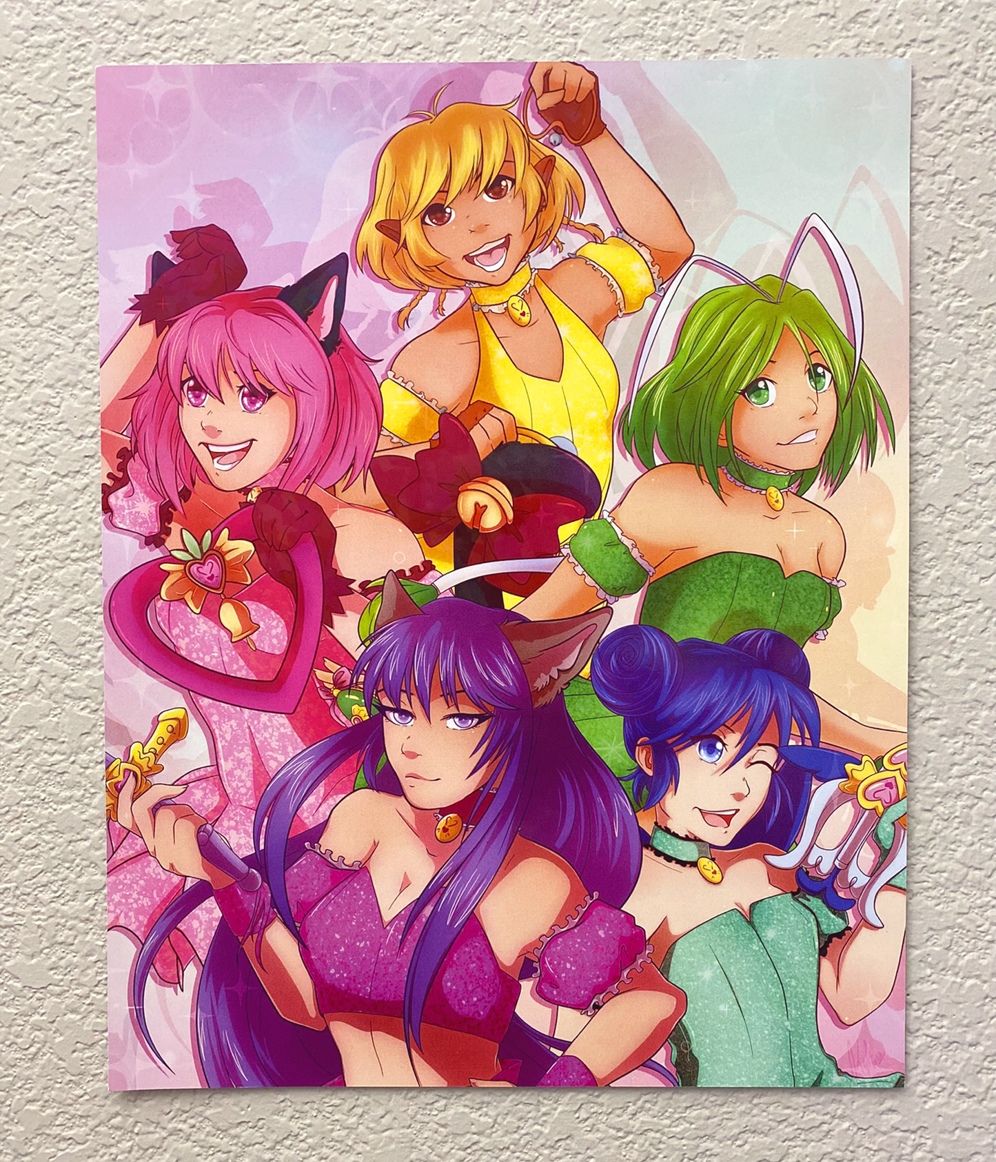 Tokyo Mew Mew Holographic Poster 11 x 14